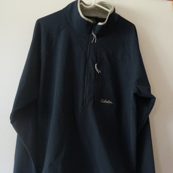 Cabela's Other - Cabela's Softshell Pullover 1/2 Zip Blue Mens XL NWT